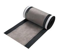 Veltec Closoir de faîtage, Bande d'arête de toit, 300 mm x 5 m, Anthracite | Rouleau d'arête de toit, Epis de faîtage enroulé, aluminium + non-tissé, perméable à la vapeur, bandes adhésives en butyle