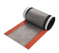 Veltec Closoir de faîtage, Bande d'arête de toit, 300 mm x 5 m Rouge brique | Rouleau d'arête de toit, Epis de faîtage enroulé, aluminium + non-tissé, perméable à la vapeur, bandes adhésives en butyle
