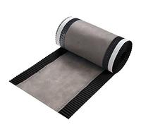 veltec Closoir de faîtage Bande d'arête de toit Rouleau d'arête de toit Epis de faîtage enroulé 300 mm x 5 m (Noir)