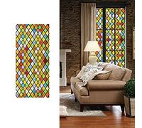 Veluly Film décoratif pour fenêtre - Film décoratif statique - Sans colle - Pour la maison et le bureau - Fleurs vintage 45x100cm