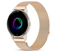 VELULYX Bracelet métal compatible Garmin Venu 2 Plus, 20mm pour Garmin Venu Sq/Sq Music/Venu Sq 2/Sq 2 Music/Vivoactive 3/5/Vivomove HR/Forerunner 55 245 645