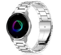 VELULYX Bracelet Métal pour Garmin Venu 2 Plus, Acier Inoxydable 20mm Compatible avec Venu Sq/Music, Vivoactive 3/5, Vivomove HR, Forerunner 55 245 645