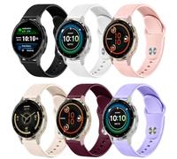 VELULYX Bracelet silicone compatible avec Garmin Venu 4 41mm/Garmin Vivoactive 4S/Venu 2S/Venu 3S/Vivomove 3S, 18mm Bracelet sport pour Fossil Ladies Gen 6/5E/4/Withings Steel HR 36mm