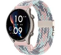 VELULYX Bracelet tressé nylon compatible Amazfit GTR 47mm/2/2e/3/3 Pro/GTR 4/4 Pro/Stratos 3/Stratos 2, Bracelet élastique 22MM pour Xiaomi S1/Xiaomi Mi/S1 Active/S3/Watch 2