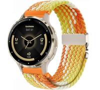 VELULYX Bracelet tressé nylon compatible avec Garmin Venu 4 41mm/Venu 2S/3S/Vivomove 3S/Vivoactive 4S, 18MM Bracelet élastique pour Fossil Gen 6/5E/3/4/Steel HR 36mm/ScanWatch 2 38mm
