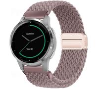 VELULYX Bracelet tressé nylon compatible Garmin Venu 4 41mm/Venu 2S/3S/Vivomove 3S/Vivoactive 4S, 18MM élastique à boucle magnétique Fossil Ladies Gen 6/5E/4/3