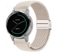 VELULYX Bracelet tressé nylon compatible Garmin Venu 4 41mm/Venu 2S/3S/Vivomove 3S/Vivoactive 4S, 18MM élastique à boucle magnétique Fossil Ladies Gen 6/5E/4/3