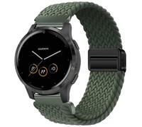 VELULYX Bracelet tressé nylon compatible Garmin Venu 4 41mm/Venu 2S/3S/Vivomove 3S/Vivoactive 4S, 18MM élastique à boucle magnétique Fossil Ladies Gen 6/5E/4/3