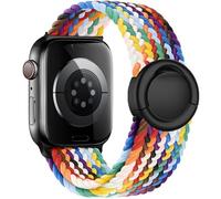 VELULYX Bracelet tressé Solo Loop Compatible avec le bracelet Apple Watch 38mm 40mm 41mm 42mm 44mm 45mm 46mm 49mm, Strap Stretchy Round buckle pour iWatch Series 10 9 8 7 6 5 4 3 Ultra 2 1 SE