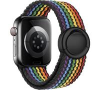 VELULYX Bracelet tressé Solo Loop Compatible avec le bracelet Apple Watch 38mm 40mm 41mm 42mm 44mm 45mm 46mm 49mm, Strap Stretchy Round buckle pour iWatch Series 10 9 8 7 6 5 4 3 Ultra 2 1 SE