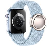 VELULYX Bracelet tressé Solo Loop Compatible avec le bracelet Apple Watch 38mm 40mm 41mm 42mm 44mm 45mm 46mm 49mm, Strap Stretchy Round buckle pour iWatch Series 10 9 8 7 6 5 4 3 Ultra 2 1 SE