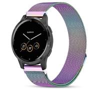 VELULYX Métal Bracelet compatible Garmin Venu 2S/Venu 3S/Vivomove 3S/Vivoactive 4S, 18mm bracelet acier inoxydable pour Fossil Ladies Gen 6/5E/4/Gen 3