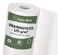 Vélum Drainage Tapis Drainage Vélum Géotextile HaGa® 20mx1m Br. 120g/m²