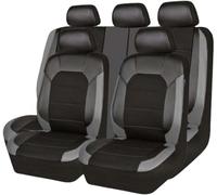 VELUNE Housse de Siege Voiture, pour Ford Fiesta MK7 2011 2012-2017 9PCS Cuir Couvre Sieges Confortables Imperméable Nonslip Respirant Interieu,C