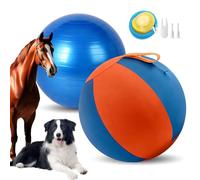 Velupet Zoom Balle de troupeau de 45,7 cm pour chiens, bleu et orange, pour berger australien, pour border collies allemands, durable et imperméable pour jouer en plein air