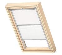 VELUX Original Store Duo Occultant et Tamisant, Cadre Argenté, MK04, Blanc
