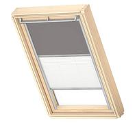 VELUX Original Store Duo Occultant et Tamisant, Cadre Argenté, S08, SK38, Gris