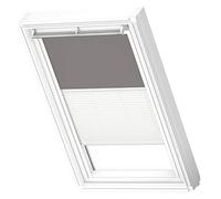 VELUX Original Store Duo Occultant et Tamisant, Cadre Blanc, UK04, Gris