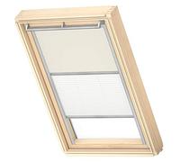 VELUX Original Store Duo Occultant et Tamisant, Cadre Argenté, MK08, Beige Clair