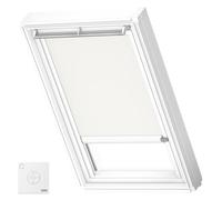 VELUX Original Store Occultant à Énergie Solaire, MK04, Blanc, Cadre Blanc