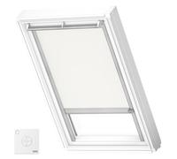 VELUX Original Store Occultant à Énergie Solaire, MK06, Blanc, Cadre Argenté