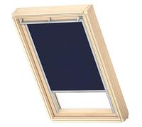 VELUX Original Store Occultant, Cadre Argenté, C04, Bleu Foncé