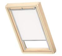 VELUX Original Store Occultant, Cadre Argenté, UK08, Blanc