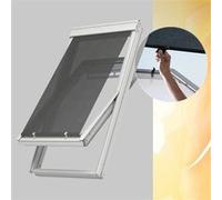 Velux - Store Extérieur, Toile Résille Gris Anthracite - 55x---cm Gris G