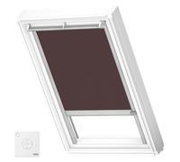 VELUX Store Occultant Solaire, Cadre Argenté, C02, Chocolat