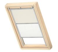 Store duo occultant VELUX - Beige Clair - Cadre Argenté - GGL C02 et GGU C02