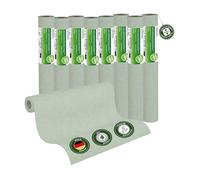 Veluxis® Papier peint intissé lisse UNI, rouleau XXL 15 m x 0,53 m, vert sauge - mat et légèrement texturé - très lavable et résistant aux chocs - Fabriqué en Allemagne