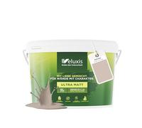 Veluxis® Peinture murale beige pour intérieur - 5 litres et opacité 1, sans traces, anti-gouttes et écologique, sans COV - (Chilled Chai Latte)