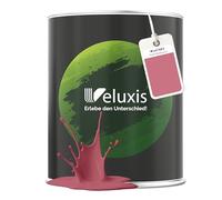 Veluxis® Peinture murale grise de qualité supérieure pour intérieur - 2,5 litres et classe de couverture 1, sans traces, anti-gouttes et écologique, sans COV - (Dusty Rosewood)