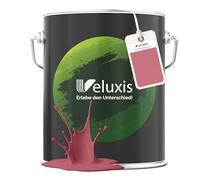 Veluxis® Peinture murale grise de qualité supérieure pour intérieur - 5 litres, classe de couverture 1, sans traces, anti-gouttes, écologique, sans COV - (Dusty Rosewood)