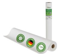 Veluxis® Vlies mural Premium - toile lisse recouvrable, anti-fissures et stable, idéale comme sous-couche avant peinture (blanc, 25,00 m x 1,00 m - 130 g/m²)