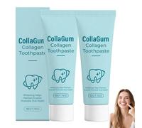 Velverdo Colla Gum Dentifrice De Renforcement Du Sourire Collagum, Velverdo Collabrush Collagen Toothpaste, Dents En Collagène,Blanchissement Dentaire Au Collagène,Dentifrice De Soin Pour Voyage (2PC)