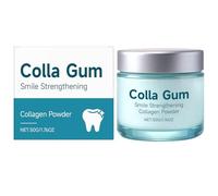 Velverdo Collagum Strengthening Collagen Powder,Colla Gum colle dentaire,poudre blanchissante dents,colle pour dent,gum dentifric,Collagène Pour Les Dents,Protectrice Pour Les Gencives,50 g (1)