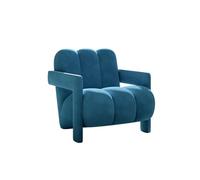 Velvet Accent Chairs, Modern Upholstered Armchairs,Single Leisure Back Armchair Sofa Chair for Living Room Lounge Bedroom(J)