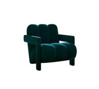 Velvet Accent Chairs, Modern Upholstered Armchairs,Single Leisure Back Armchair Sofa Chair for Living Room Lounge Bedroom(H)
