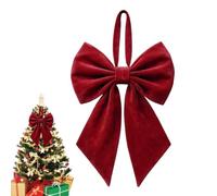 Velvet Bows For Christmas Tree 22*12.5inch Front Door Farmhouse Wreath Soft