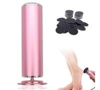 Velvet Care Pieds, 2025 Nouveau VelvetCare Rappe Pied Électrique, Ponceuse à pied à 360 degrés avec 60 tampons de papier de verre (Rose)