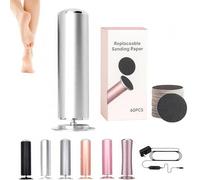 Velvet Care Pieds - Transforme et Sublime Vos Pieds, Rape Pieds Électrique, Avec 60 Tampons Glide Pour Éliminer Efficacement Et Sans Douleur Les Callosités, Pour Femmes Hommes Pédicures (Blanc)