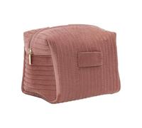 Velvet Cosmetic Bag - Large Capacity Velvet Makeup Bag with Zipper