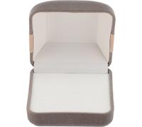 Velvet Jewelry Gift Box étui résistant aux rayures doublure souple élégant stockage pour proposition anneau gris foncé