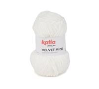 VELVET MINI de Katia en pelotes de 50 grammes et 75 mètres. (221 - Blanc)