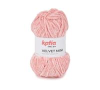 VELVET MINI de Katia en pelotes de 50 grammes et 75 mètres. (222 - Rose clair)