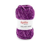VELVET MINI de Katia en pelotes de 50 grammes et 75 mètres. (226 - Violet foncé)