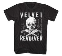 Velvet Revolver Skull & Revolvers Mens T Shirt 0S Rock Band Concert Tour Merch Black XL