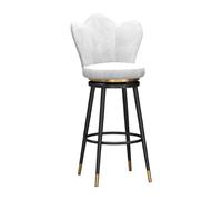 Velvet Swivel Bar tabourets Ensemble de 1/2/3/4 Hauteur HEAUVEUR HEAUCHE Barts TOULEURS avec CHABLES des Mages MÉTALES Back Black
