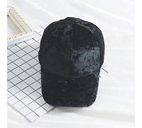Velvet Women's Baseball Cap Back Button Cap Winter Solid Color Casual Women's Baseball Cap